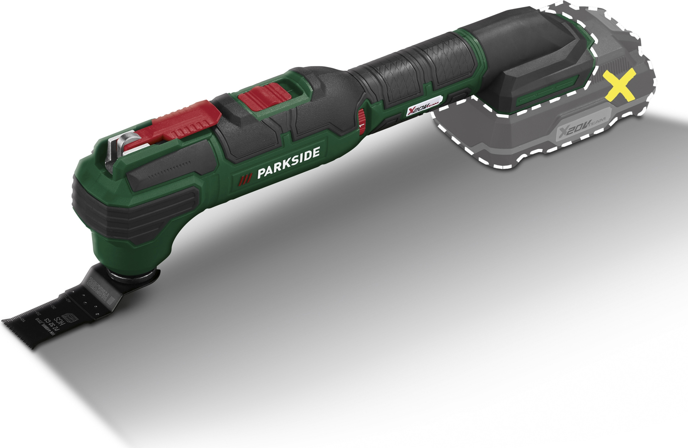 PARKSIDE® 20 V Akku-Multifunktionswerkzeug »PAMFW 20 -Li C3«, ohne Akku und Ladegerät 100350720