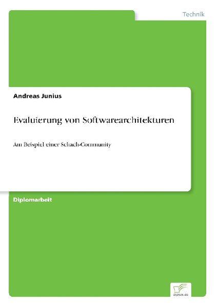 Diplom.De Evaluierung von Softwarearchitekturen
