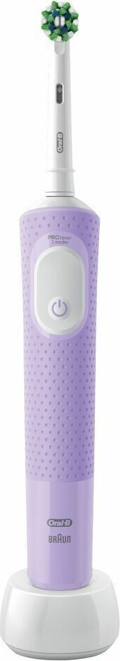 Elektrická zubná kefka Oral-B Vitality Pro/Elektrická zubná kefka, 3 režimy čistenia zubov, darček pre muža/ženu, Designed by Braun, fialová