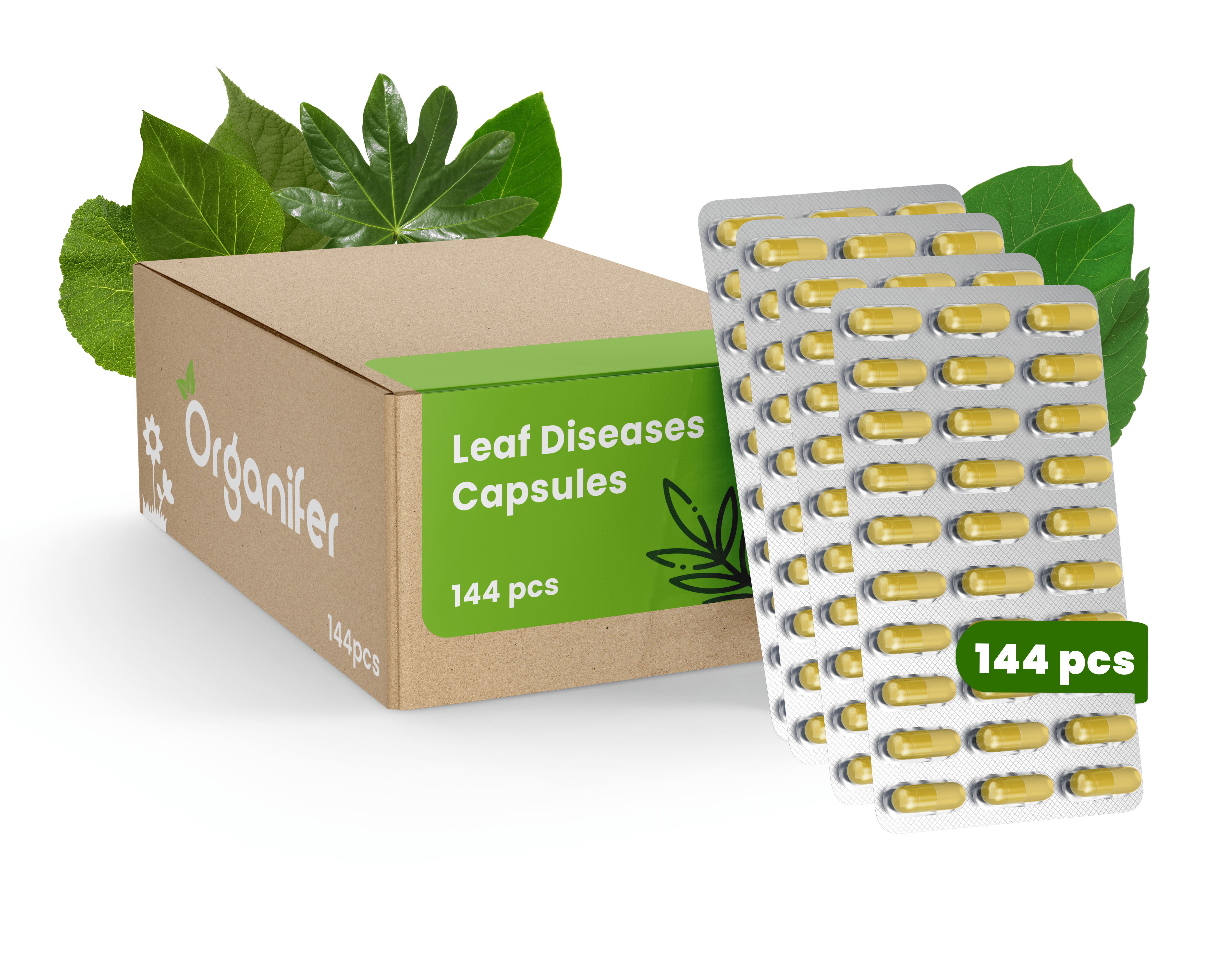 Leaf Diseases Blattkrankheiten Kapseln - 144 Stück- Organifer 34435