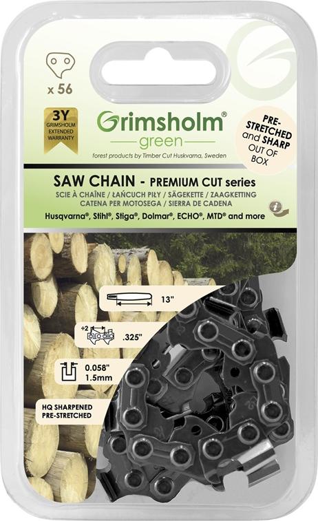 Grimsholm Sägekette Premium 56 Dl .325 .058/1.5Mm