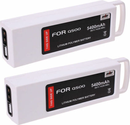 Topchances 2 Stück 11.1V 5400 mAh 3S / 3Cell 5C Lipo-Batterie Akku für Yuneec Q500 Q500 + 4K, Typhoon RC Quadcopter