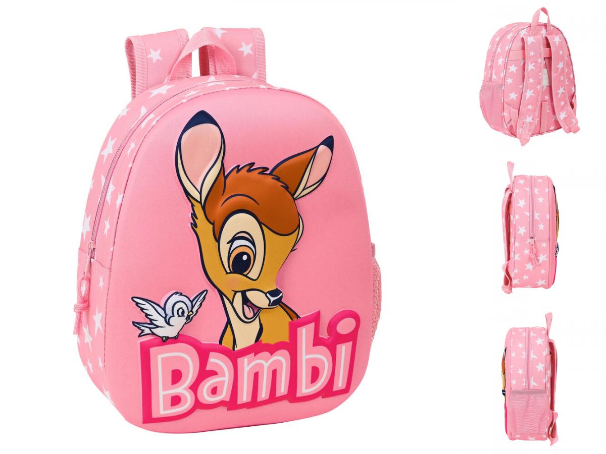 62-92 Gr grau-pink Disney Bambi Set: Kleid mit Leggings Glitzerdruck 