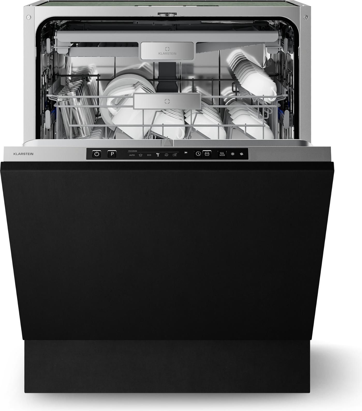 Klarstein Velaire umývačka riadu 60 cm - plne integrovaná, 14 prestieraní, 6 programov, 42 dB, , AquaStop, vstavaná umývačka riadu, umývačka riadu