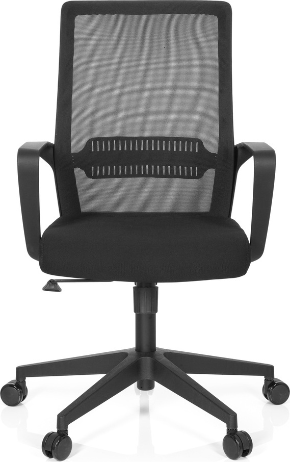 hjh OFFICE Kancelárska stolička Home Office Kancelárska stolička PRESTON s podrúčkami látková otočná stolička