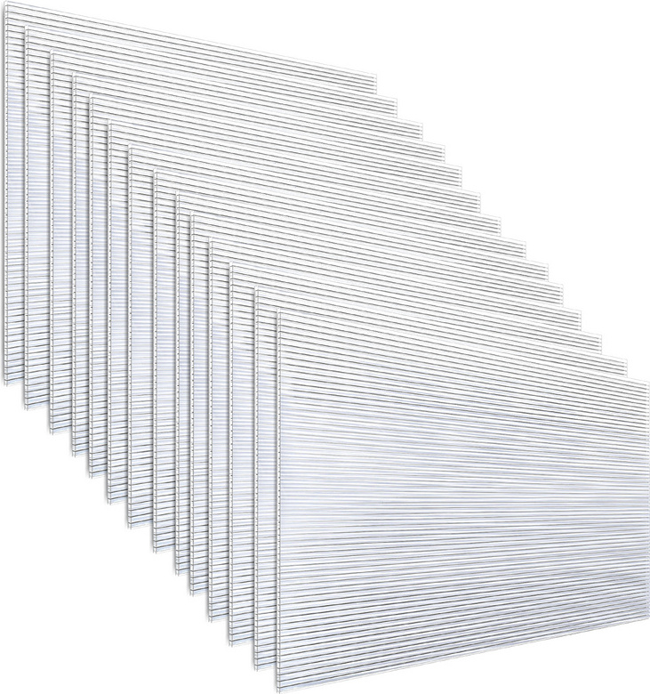 Jiubiaz 14x Polycarbonat Doppelstegplatten Hohlkammerplatten 4mm Doppelstegplatten Stegplatten Gewächshaus RL-HG7846YJ-14-YDb