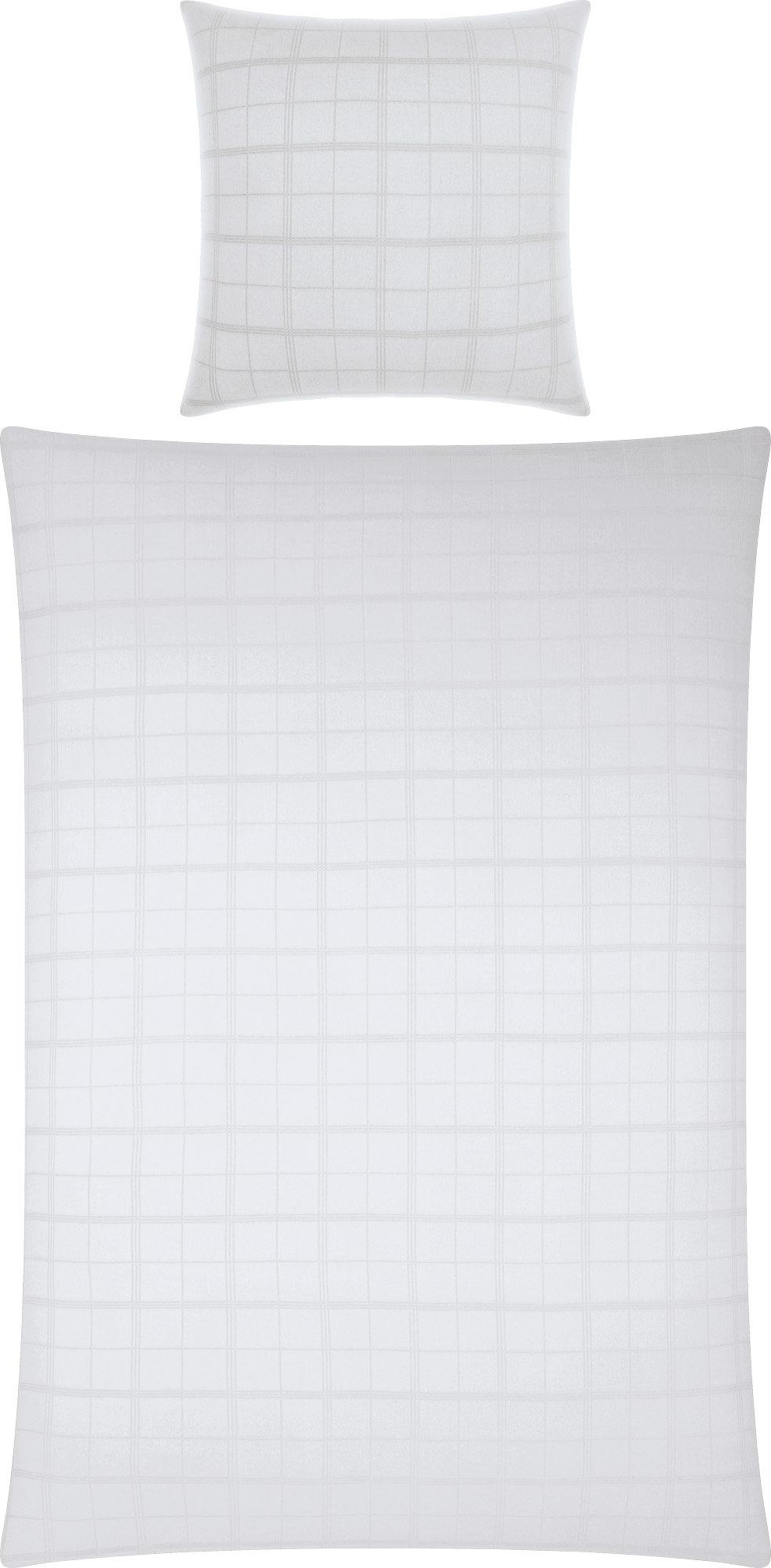Erwin Müller Bettwäsche Passau" weiß - kochfest 1x 155x220 cm + 1x 80x80 cm"
