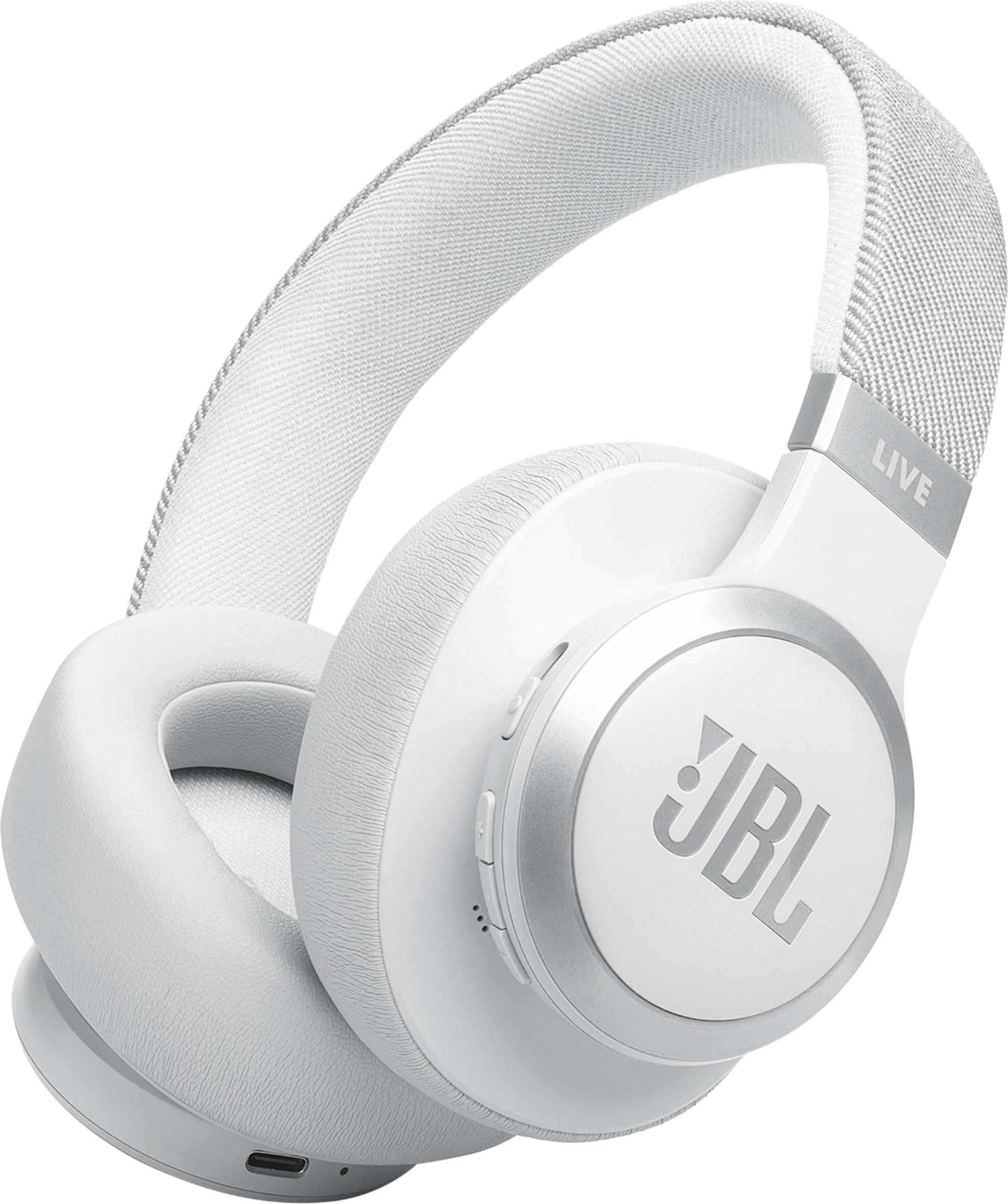 JBL Live 770NC Kabelloser Bluetooth-Kopfhrer mit Geruschunterdrckung Wei fr Musik und Anrufe JBLLIVE770NCWHT