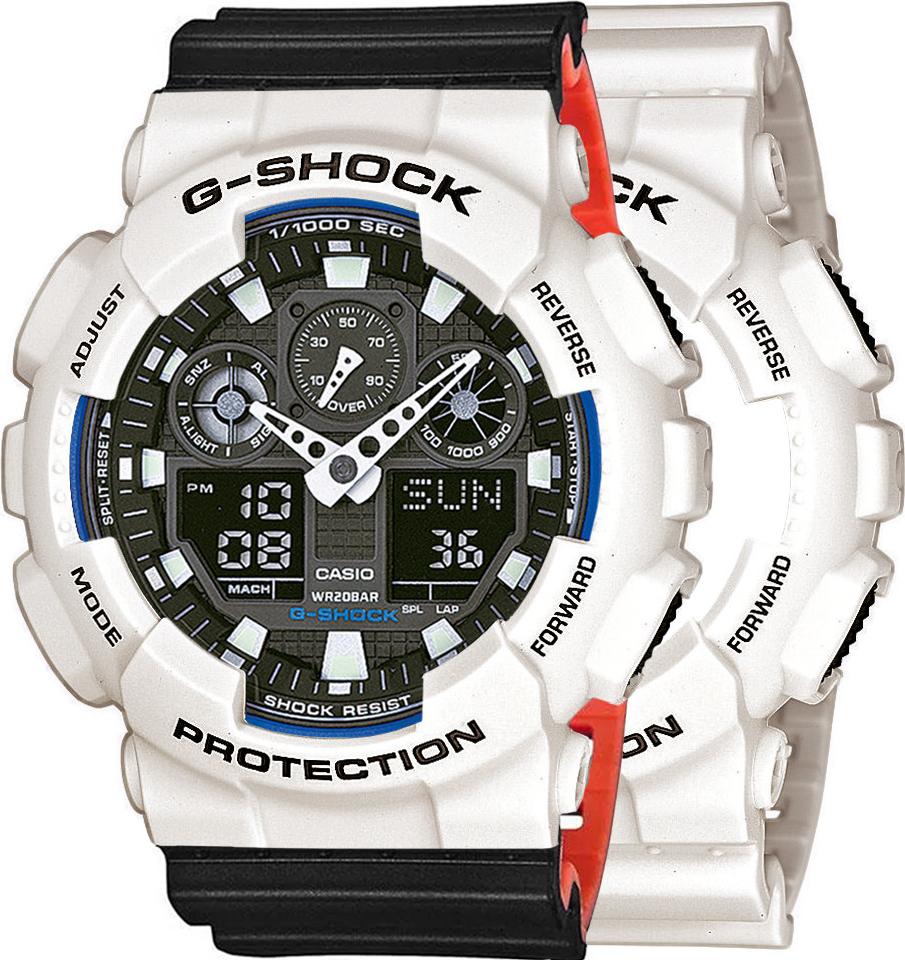 Zegarek Casio G-Shock SET GA-100B-7AER + BEZEL 10395292 + PASEK 10577142 20BAR