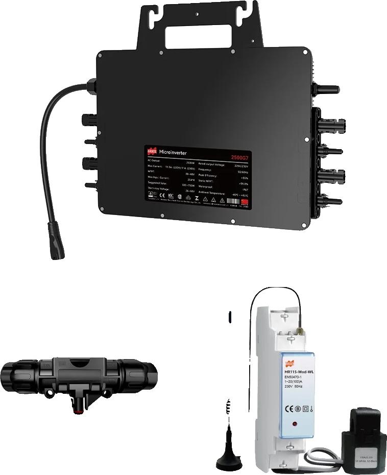 OEM Solar-Mikroinverter, 3000W, effiziente Energieumwandlung, wasserdichtes Design, T-Grenze, 230V, 22-50V 2439