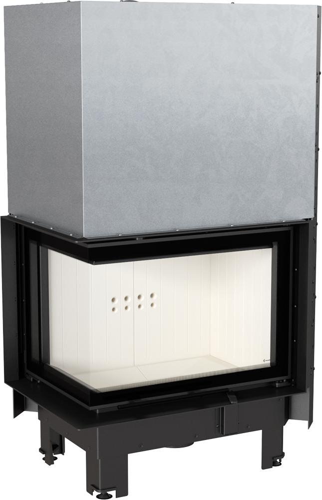 Oceľový krb KRATKI MBZ ľavý 13 kW Ø 200 zdvíhací