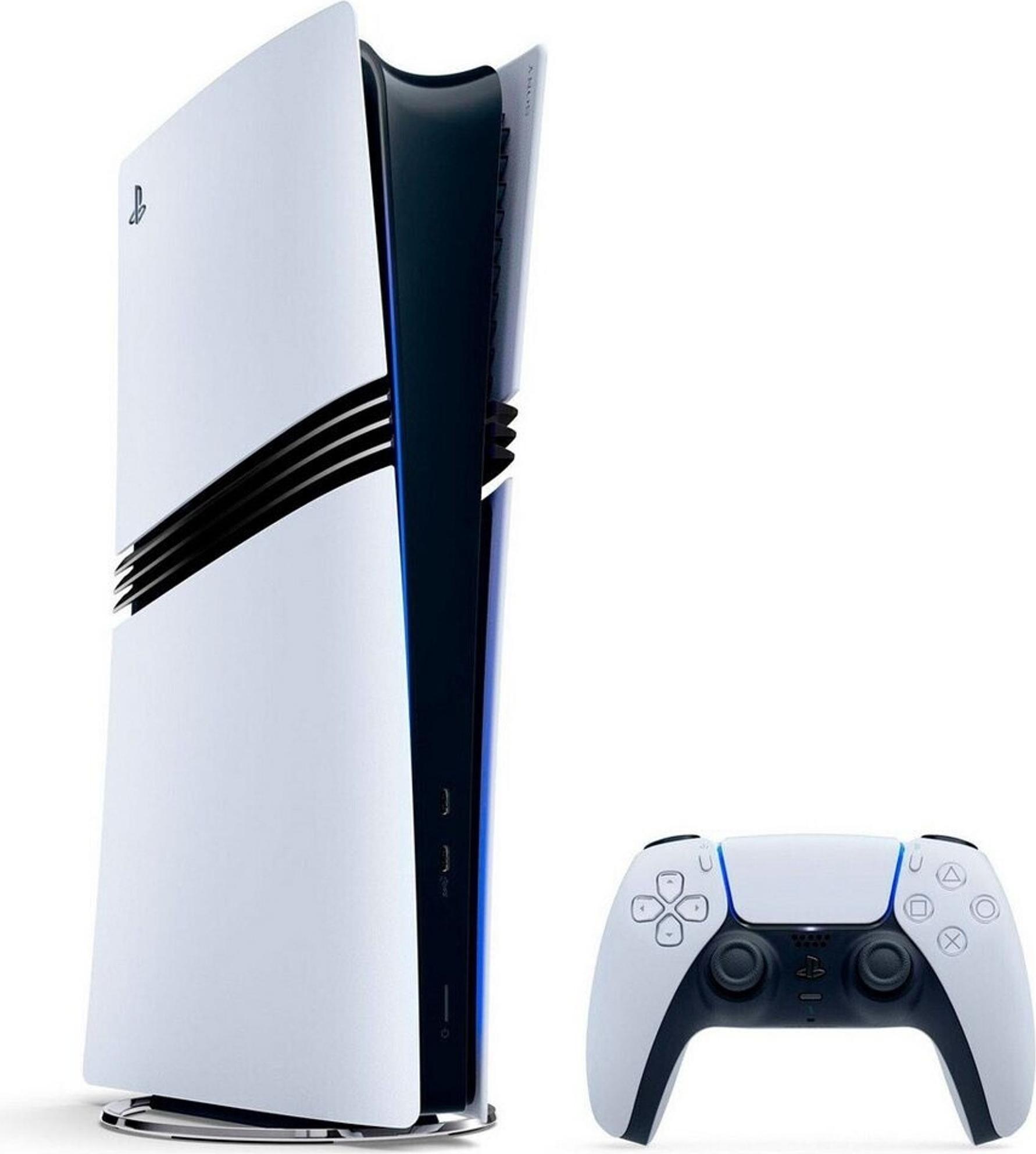 Sony PlayStation 5 Pro, PlayStation 5 Pro, čierna, biela, GDDR6, AMD, AMD Radeon, 120 Hz