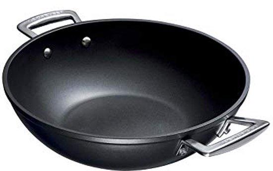 Famanu Wokpfanne mit 2 Hilfsgriffen, 32 cm