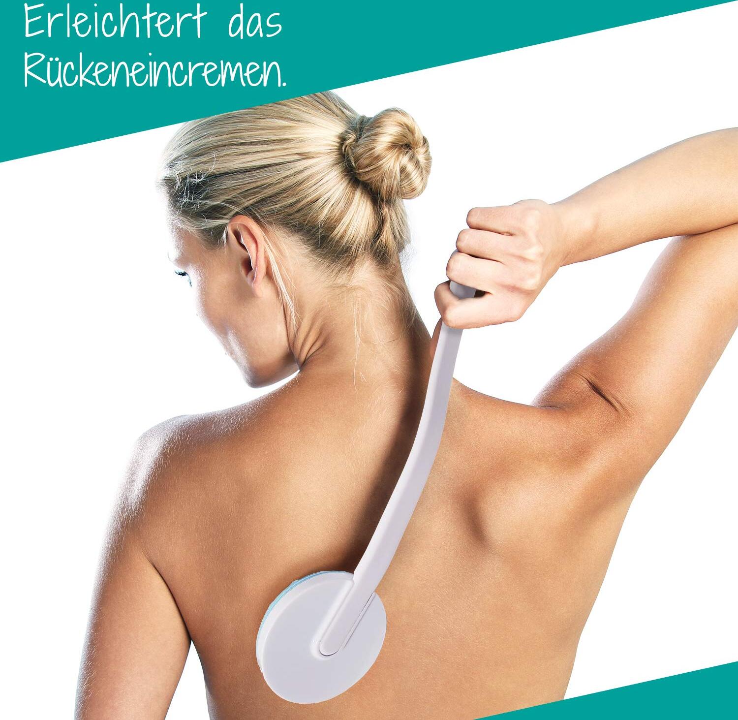 Vyydsdzhg 2-in-1 Rückeneincremer & Massagegerät, 3-teilig, Eincremhilfe, Rücken alleine eincremen, Rückencremer Kau-VG-14884