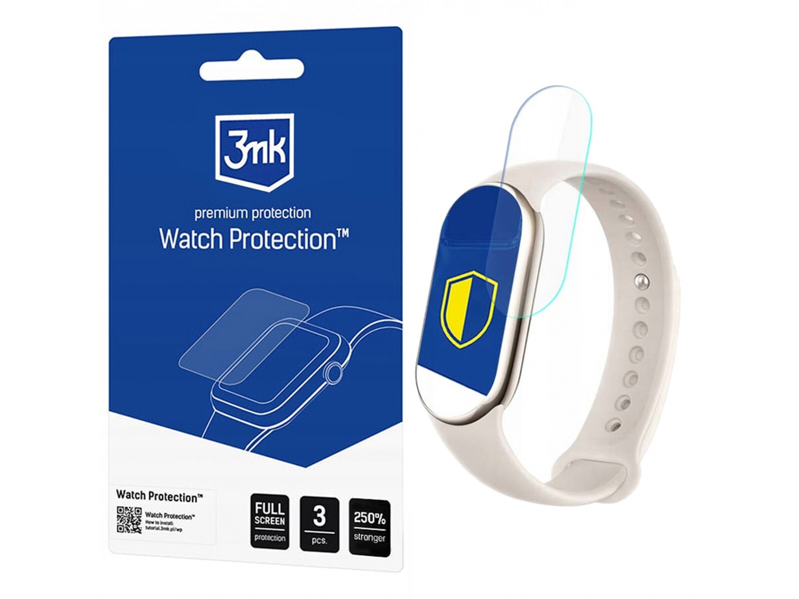 Ochrana obrazovky smartwatcha Xiaomi Mi Band 8 - 3mk Ochrana Watch ARC