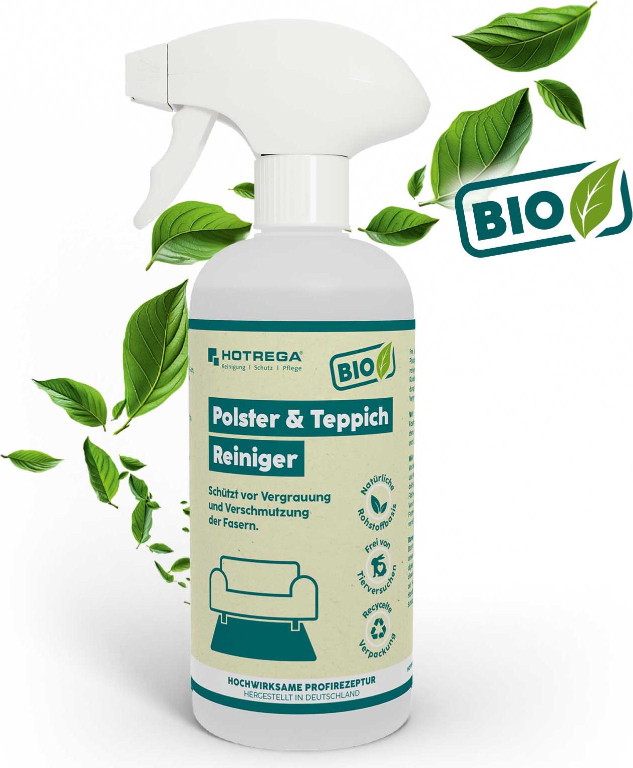 HOTREGA Polster- und Teppich-Reiniger 500ml Textilreiniger, Polsterreiniger, Markisenreiniger, Bioreiniger