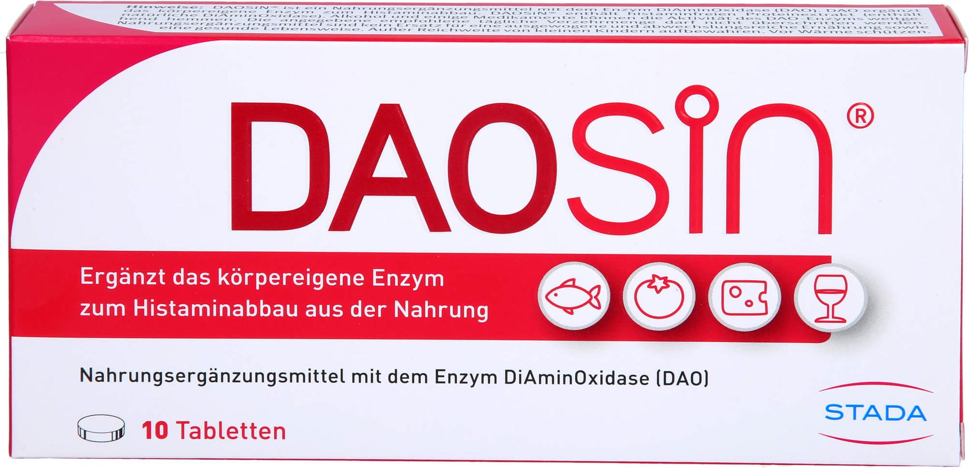STADA Consumer Health Deutschland GmbH DAOSiN Tabletten bei Histaminunverträglichkeit, 10 St. Tabletten 16790524