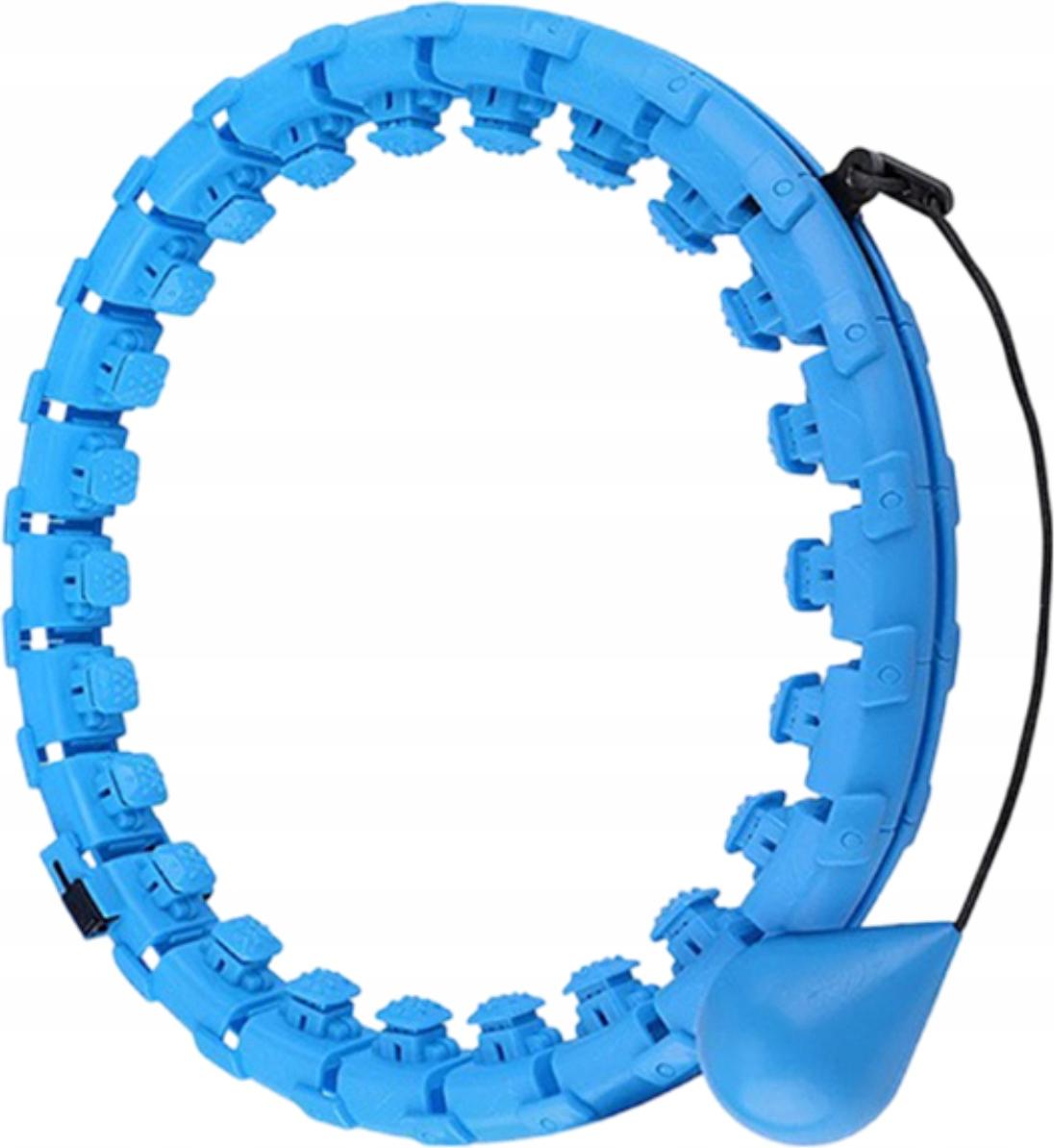 GorącaCzekoladka Fitness Hula Hoop mit Gewicht und Massage-Noppen zur Fettverbrennung, Blau