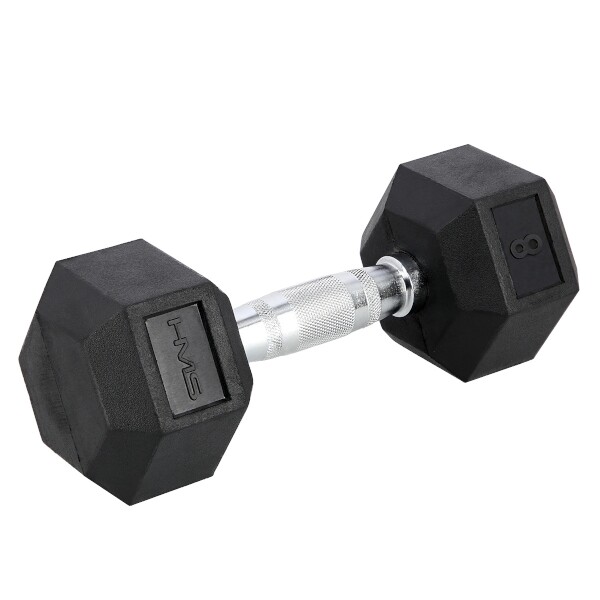 Haltère Hex Pro 10 Kg HMS Fitness - Poids Fixe Hexagonale 1 Pièce