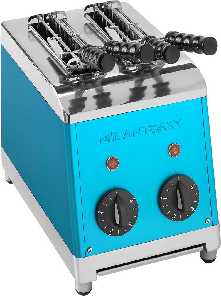 Milantoast Sandwichtoaster mit Zangen, Farbe:Blau 456497