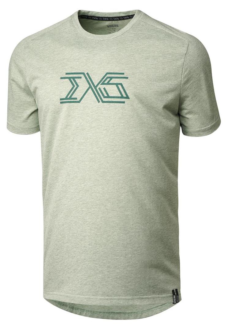 iXS Flow 1.1 T-Shirt, Robust, hergestellt aus recyceltem PET, Sage, Größe L 473-510-5351-170-L