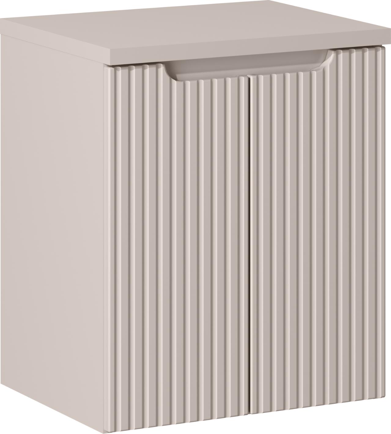 Badezimmerschrank 50 Cm Mit Geriffelter Kaschmirplatte Elegant