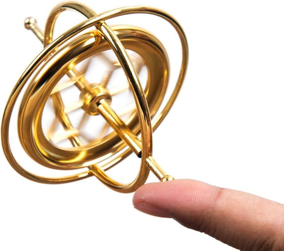 Mmgoqqt Gyroskop Metall Anti-Schwerkraft Kreisel Gyroskop Balance Spielzeug Pädagogisches Geschenk Kau-XXT-LA-250501-103