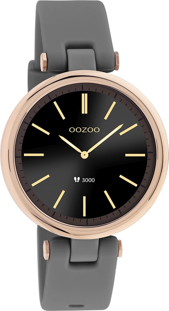 Oozoo dámske náramkové hodinky smartwatch plastové sivé UOQ00404
