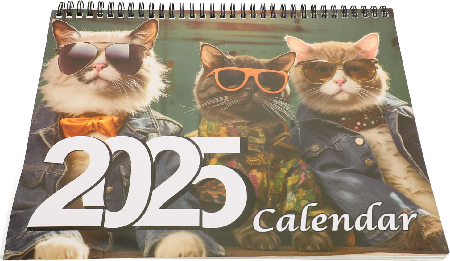 Kalendár mačiek,2025 Kalendár mačiek,Zábavný kalendár mačiek,Mesačný kalendár mačiek,Kalendár obrázkov mačiek,Štýlový kalendár mačiek