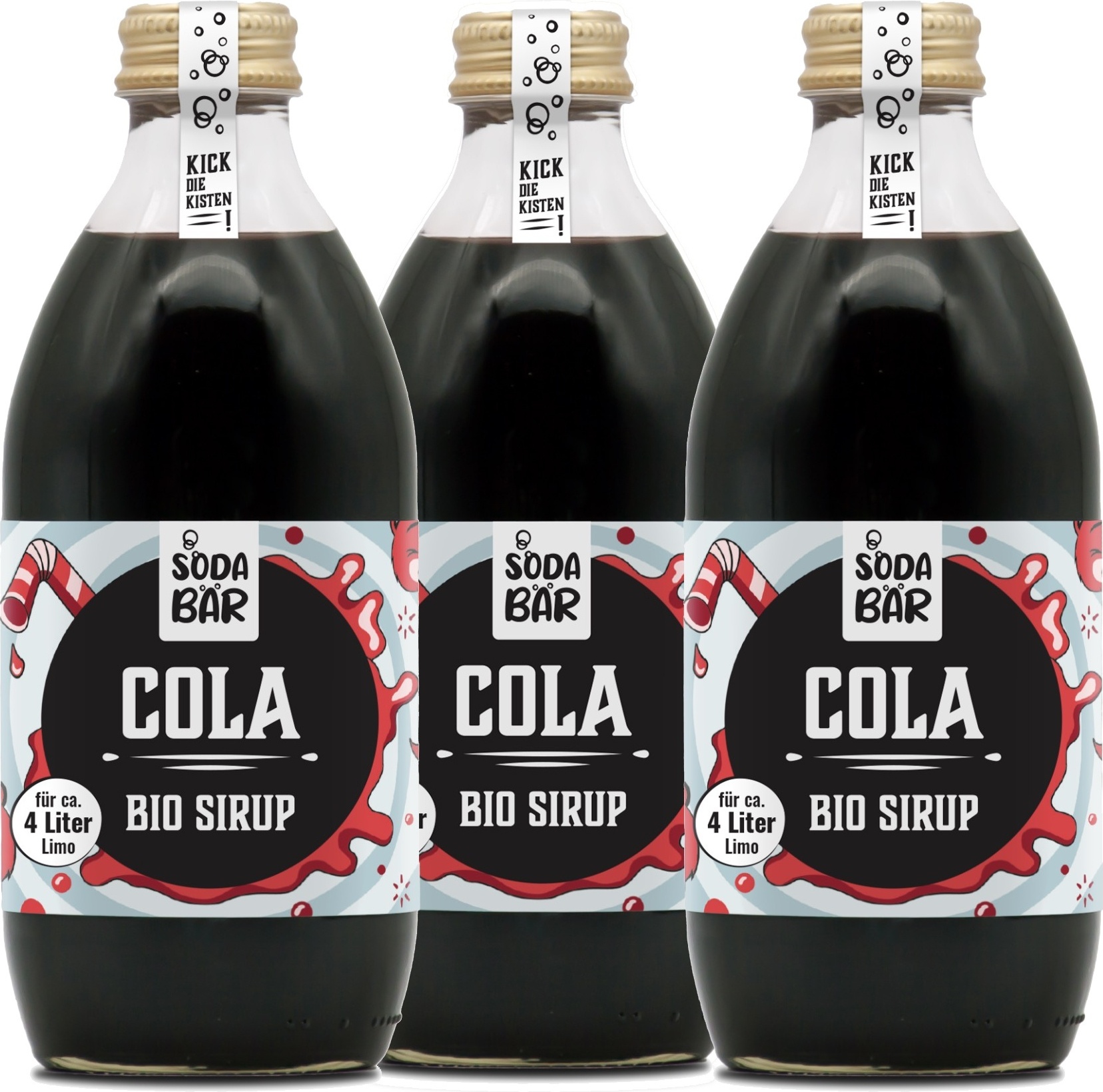 SodaBär© Cola Sirup 3er Set B3510