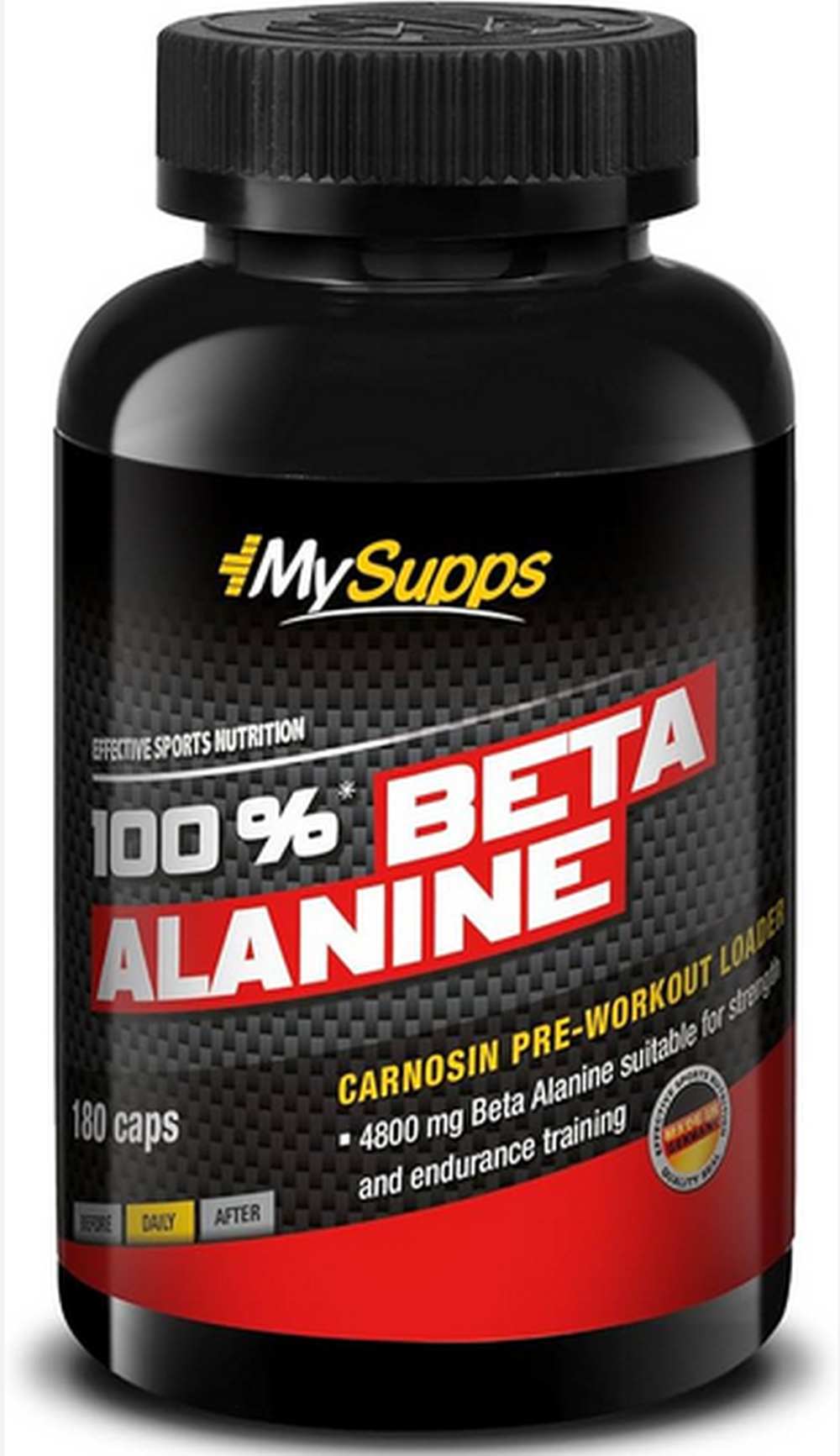 MySupps My Supps 100% Beta Alanine 180 Kapseln