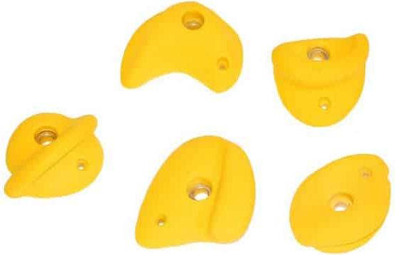 MyGym Klettergriffe Gelb Größe M, Ø ca. 9 cm, aus Harz, bis 100 kg, für Kinder & Erwachsene