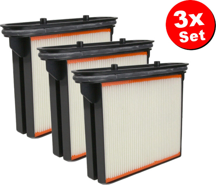 Trade-Shop 3x Polyester-Faltenfilter Filter Filter-Kassette Filter-Kartusche für Metabo ASR 25 L SC ASA 32 L ASR 35 LACP ASR 35 MACP ASR 35 L Autoclean 166173646