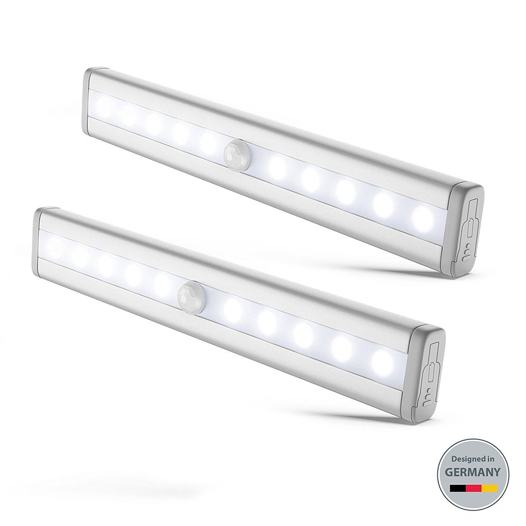 LED Schrank-Lampe Nachtlicht Mit Bewegungsmelder Unterbauleuchte Beleuchtung USB 