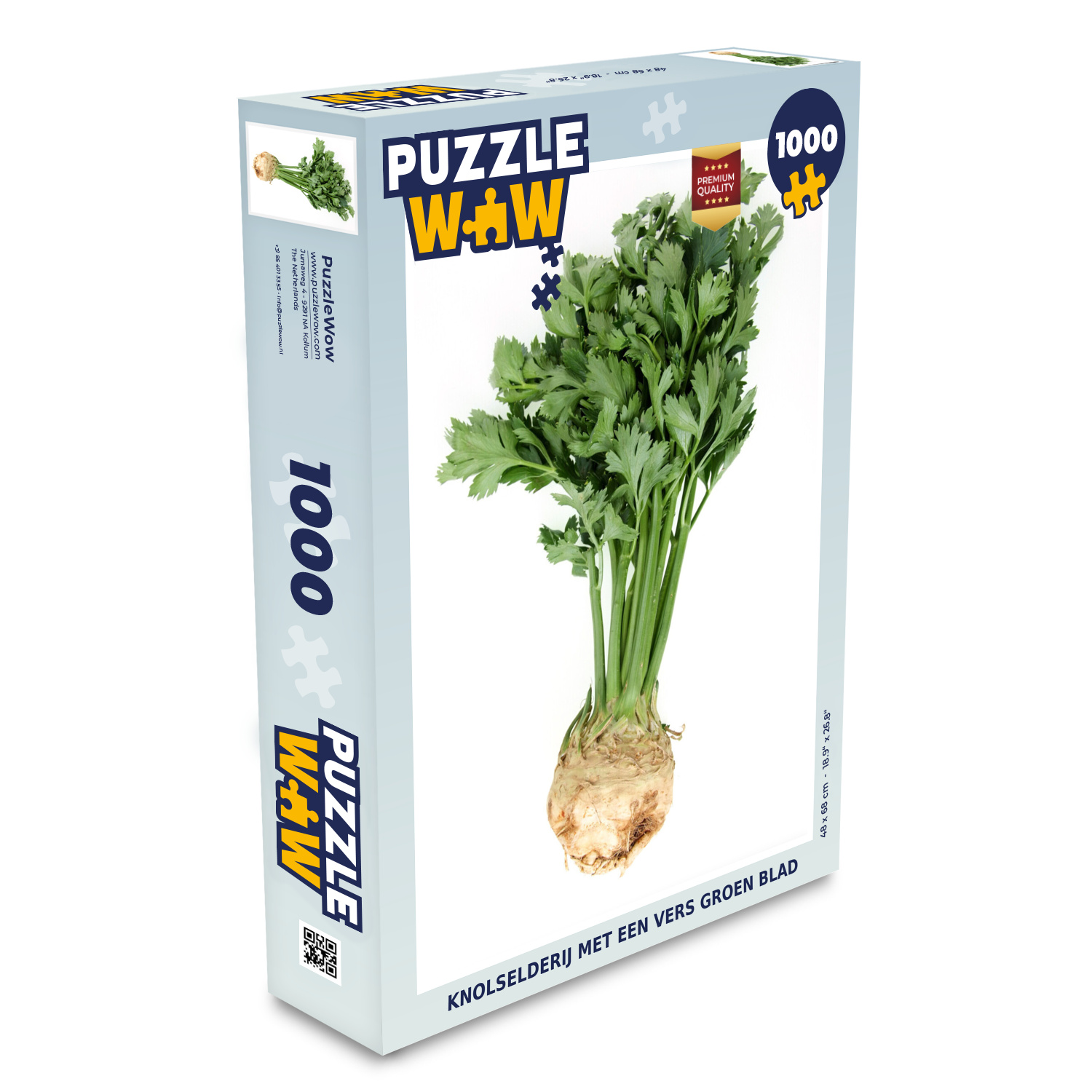 MuchoWow® Puzzle 1000 Teile Knollensellerie mit frischen grünen Blättern - Spielzeug - Alt und Jung - Spiele - Puzzeln 136|1298238