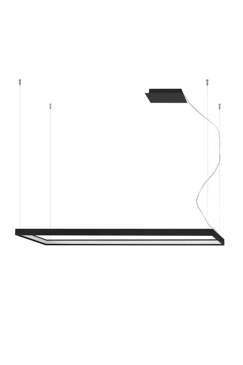 Kronleuchter TUULA L schwarz 4000K 1xLED 50W Aluminium 150x40x130cm Thoro Lighting