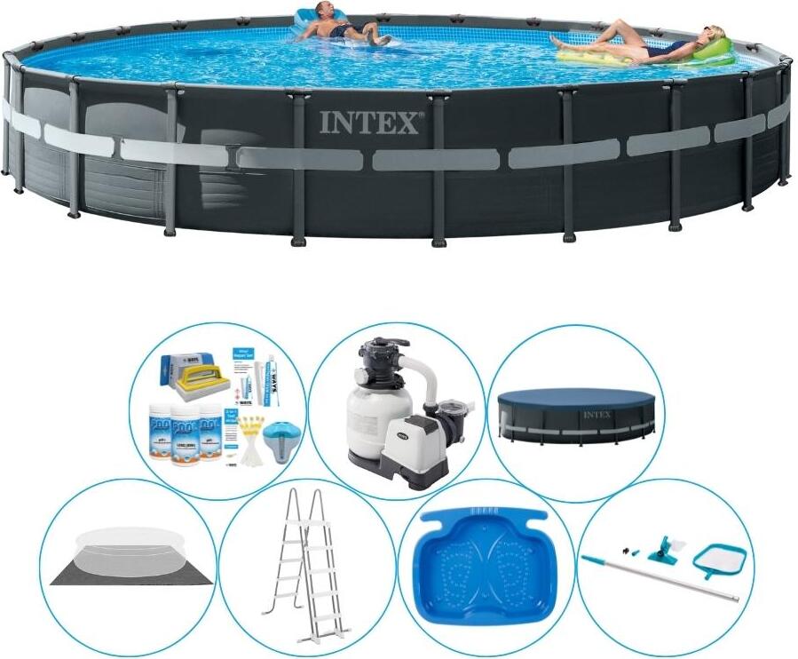 Bazén s príslušenstvom - Intex Ultra XTR Frame Round 732x132 cm
