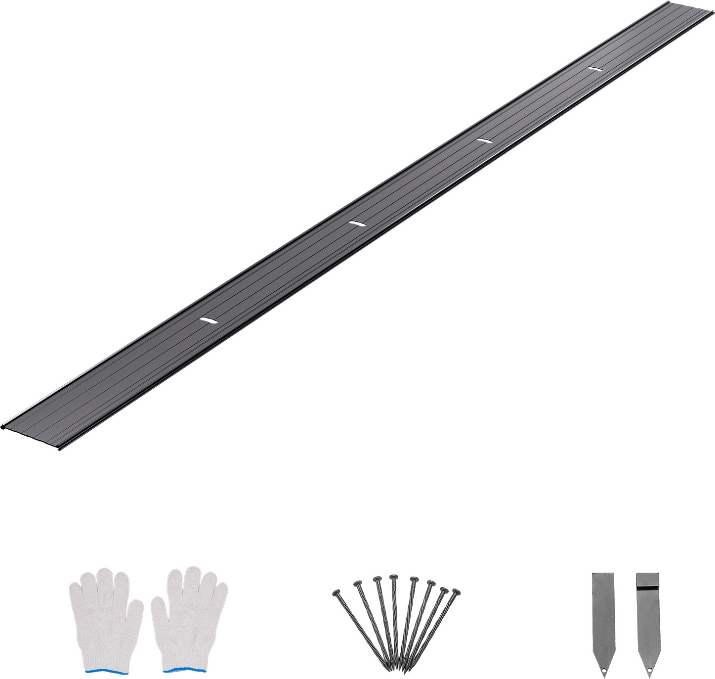 SucceBuy 8 Packungen 72 Zoll rostbeständige biegsame Metallkanten für Hof und Garten