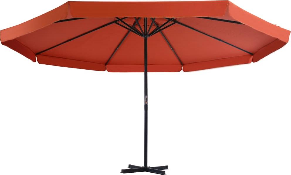 vidaXL Slnečník s prenosným stojanom na slnečník terakota