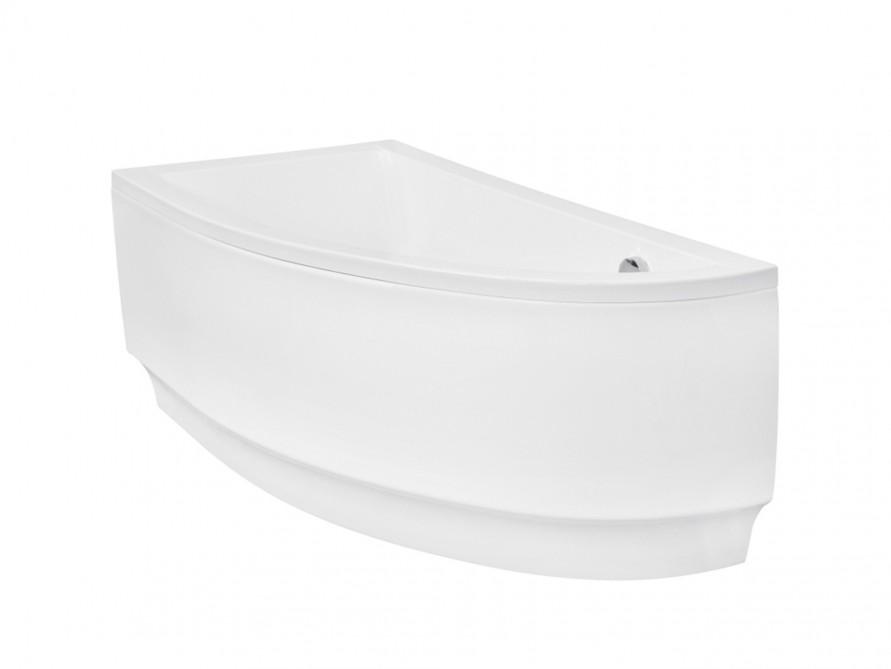 Badewanne PRAKTIKA 150 x 70 mit Füßen , mit Siphon und Schürze, linke