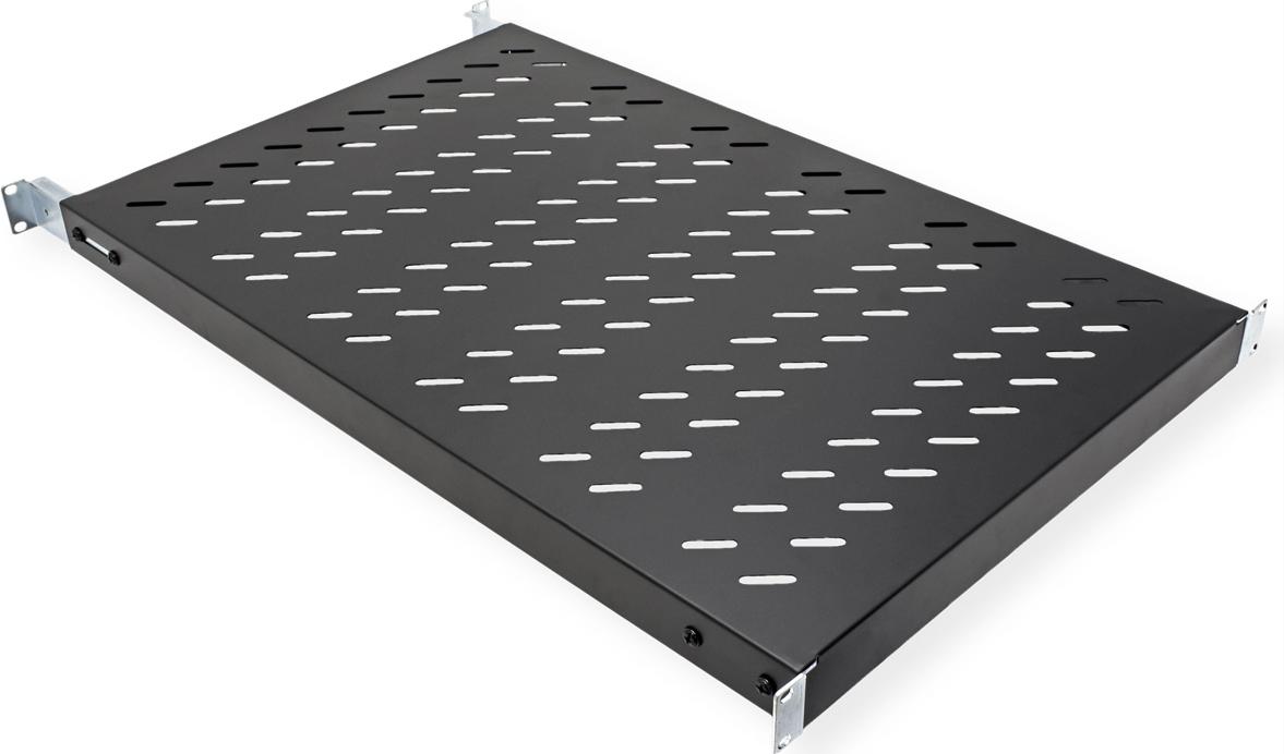 VALUE 19-Zoll-Fachboden 1HE tiefenvariabel, 440 x 700 mm, 50kg Traglast 26.99.0418