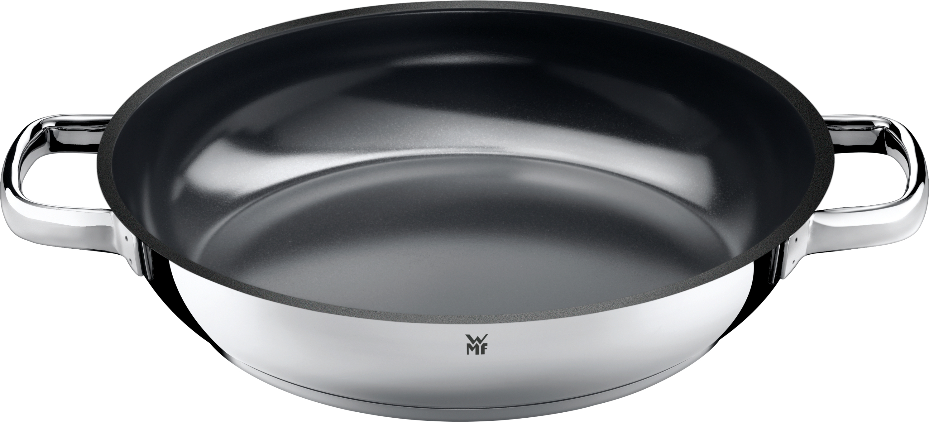 WMF Durado stoofpan, inductie, 28 cm, Cromargan roestvrij staal gecoat, keramische coating, hoge rand, ovenvast