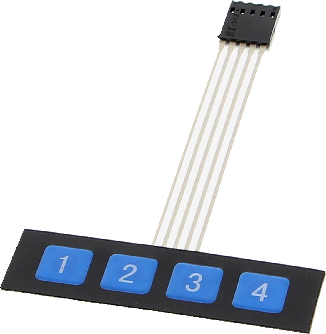 Funduino 1x4 Tastenfeld / Matrix - Eingabefeld