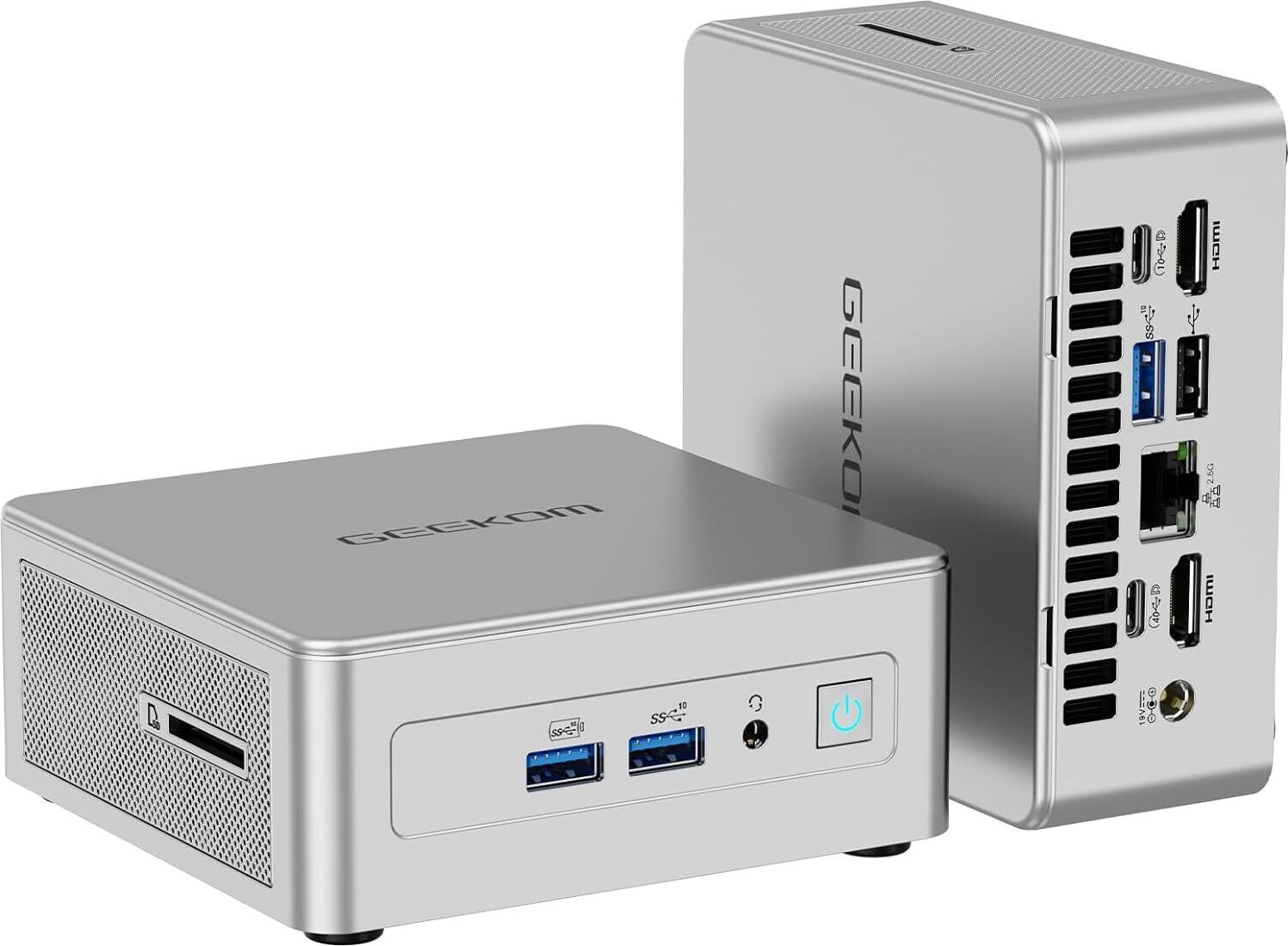 GEEKOM AE8 Mini PC, AE8 AMD Ryzen 7 8845HS Mini počítač (8 jadier 16 vlákien, až 5,1 GHz), 32 GB DDR5 5600MHz Max.2TB SSD Mini PC Windows 11,