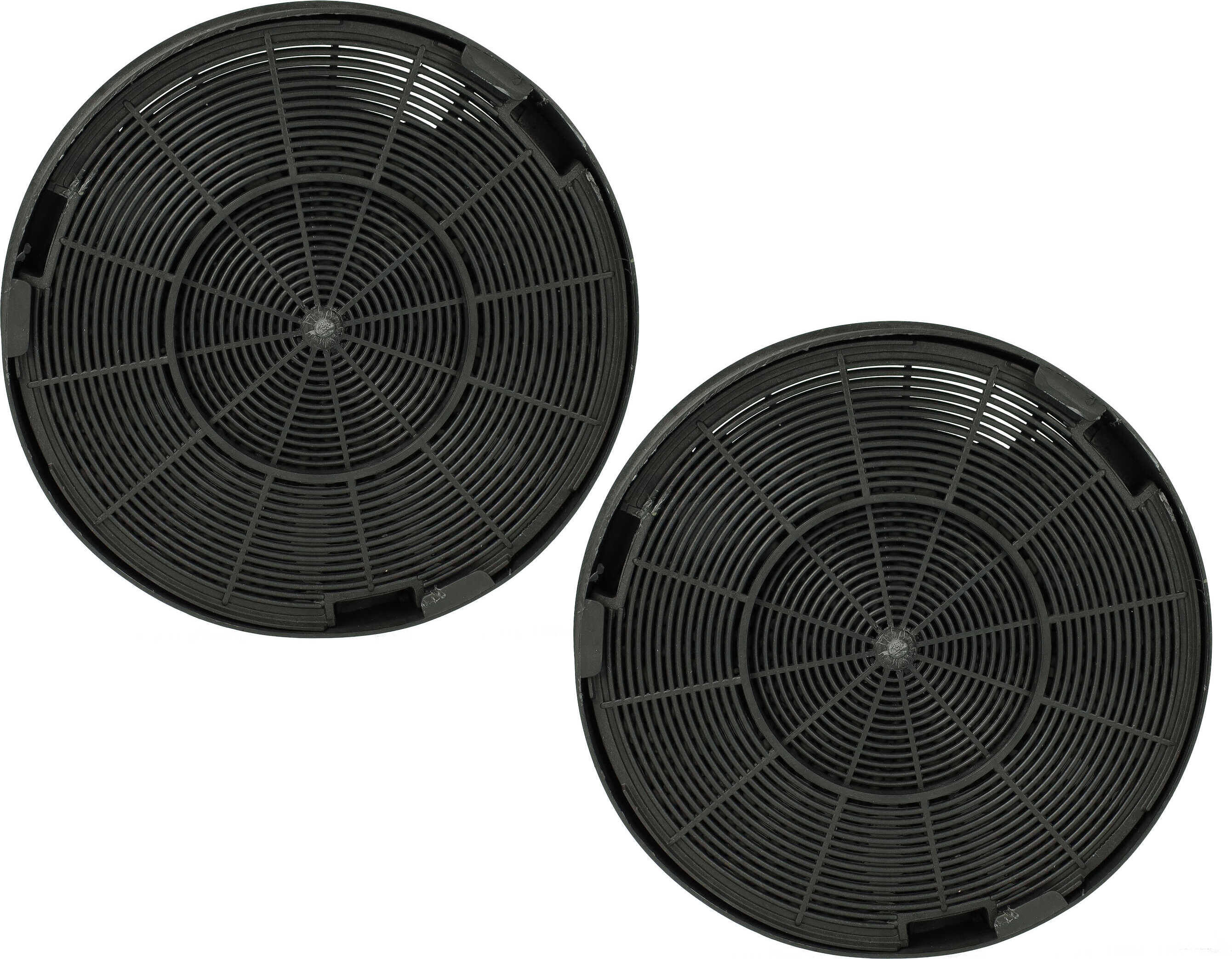 vhbw 2x Aktivkohlefilter kompatibel mit Franke Linfa FDL 764 XS, Linfa FDL 664 XS, Linfa FDL 964 XS, Leto FLE 905 XS Dunstabzugshaube - 19,6 cm