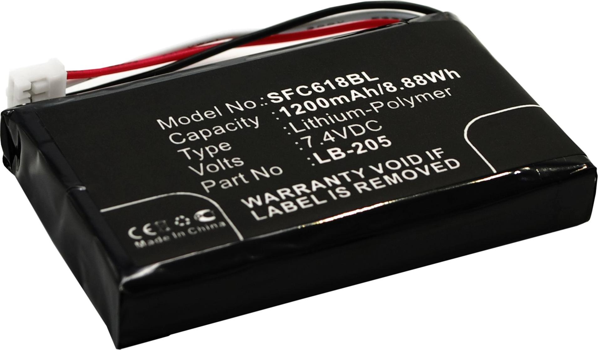 subtel 1x Akku für Zahlungsterminal / POS Kompatibel mit Safescan 6185, 131-0477 - (1200mAh, 7.4V) 925262