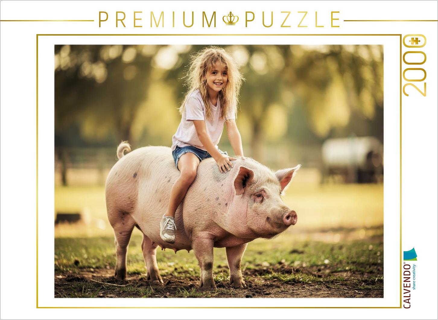 CALVENDO Puzzle Ein Motiv aus dem Kalender Die Magie der Kindheit | 2000 Teile Lege-Größe 90x67cm Foto-Puzzle für glückliche Stunden