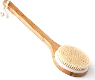 Akhan Ithyes badebürste Rückenbürste Körperbürste Trockenbürste mit langem stiel Bambus Naturborsten Peeling Massage Verbessern die Durchblutung Cellulite 174820450