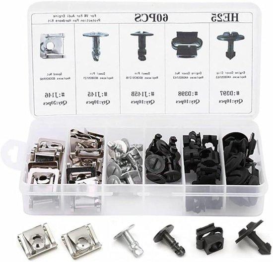 OEM 60 Stk. Push-Type-Retainer-Clips mit Plastik-Box 2026