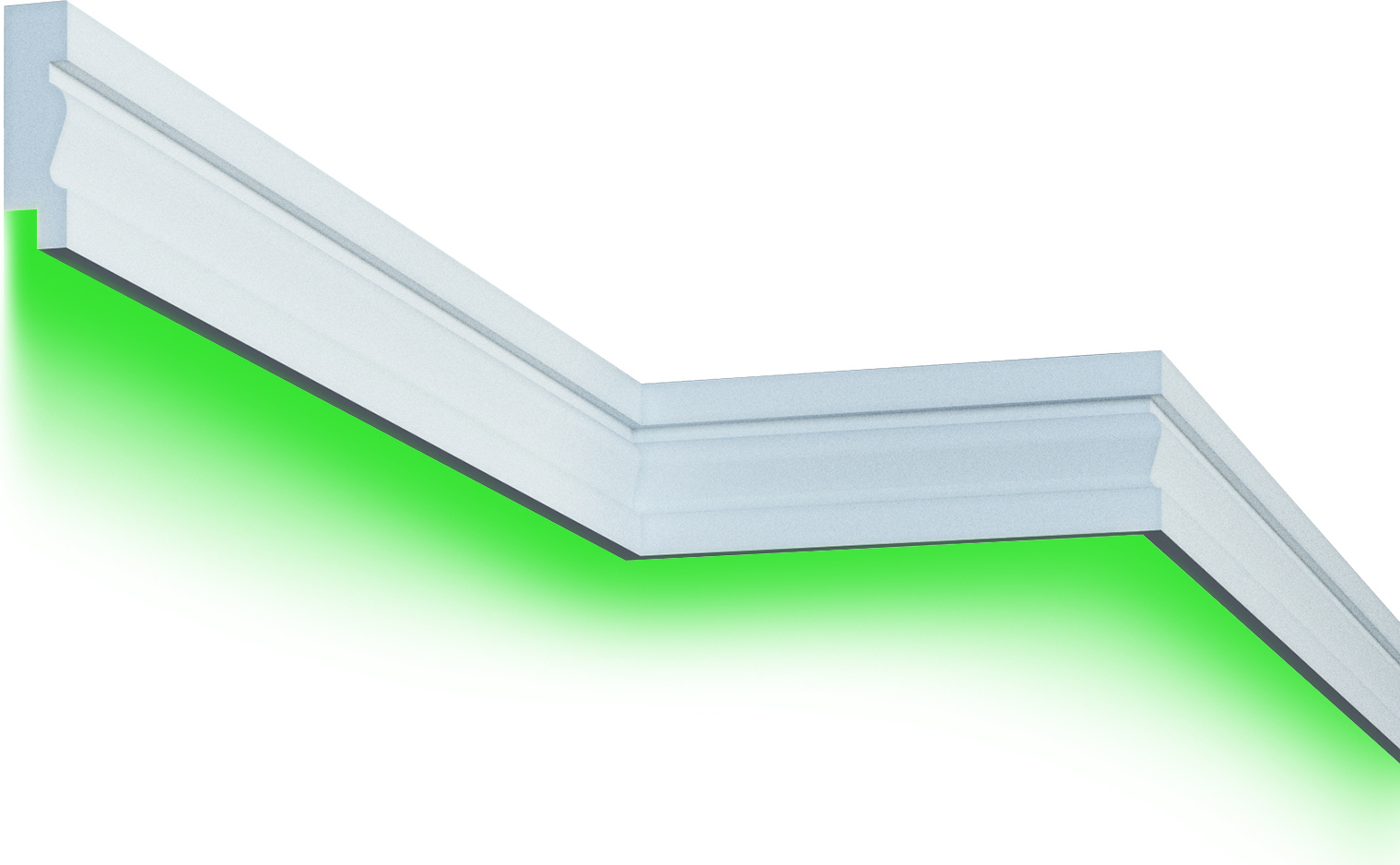 Prestige Decor 2 Meter | Fassade | LED Stuck | EPS | Polyurethan| wetterfest | 35x125mm | MC304 45716